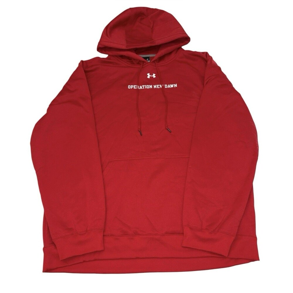 Under Armour Hoodie Operation New Dawn Iraq Mens XXL Last Deployment IRAQ Y2K